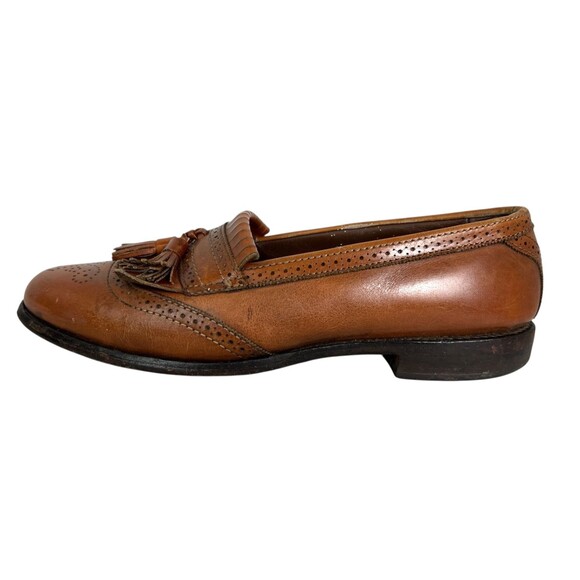 Allen Edmonds Bridgeton Brown Leather Slip-on Kiltie Tassel Loafer Shoes 10B main image 12
